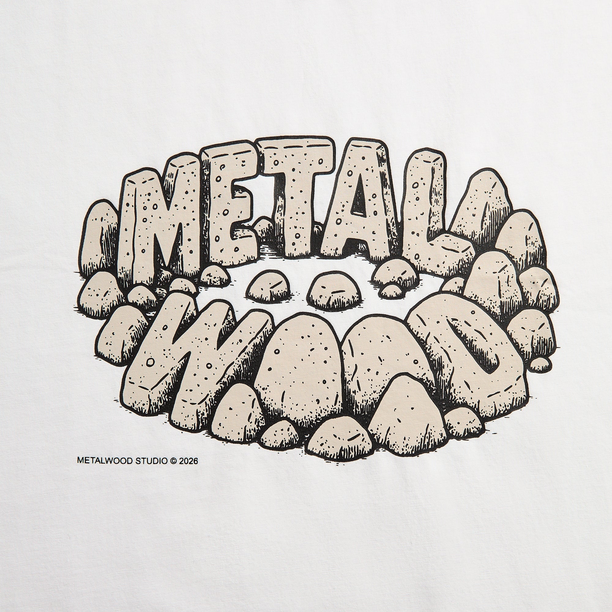 Metalwood Stonehenge Tee - White