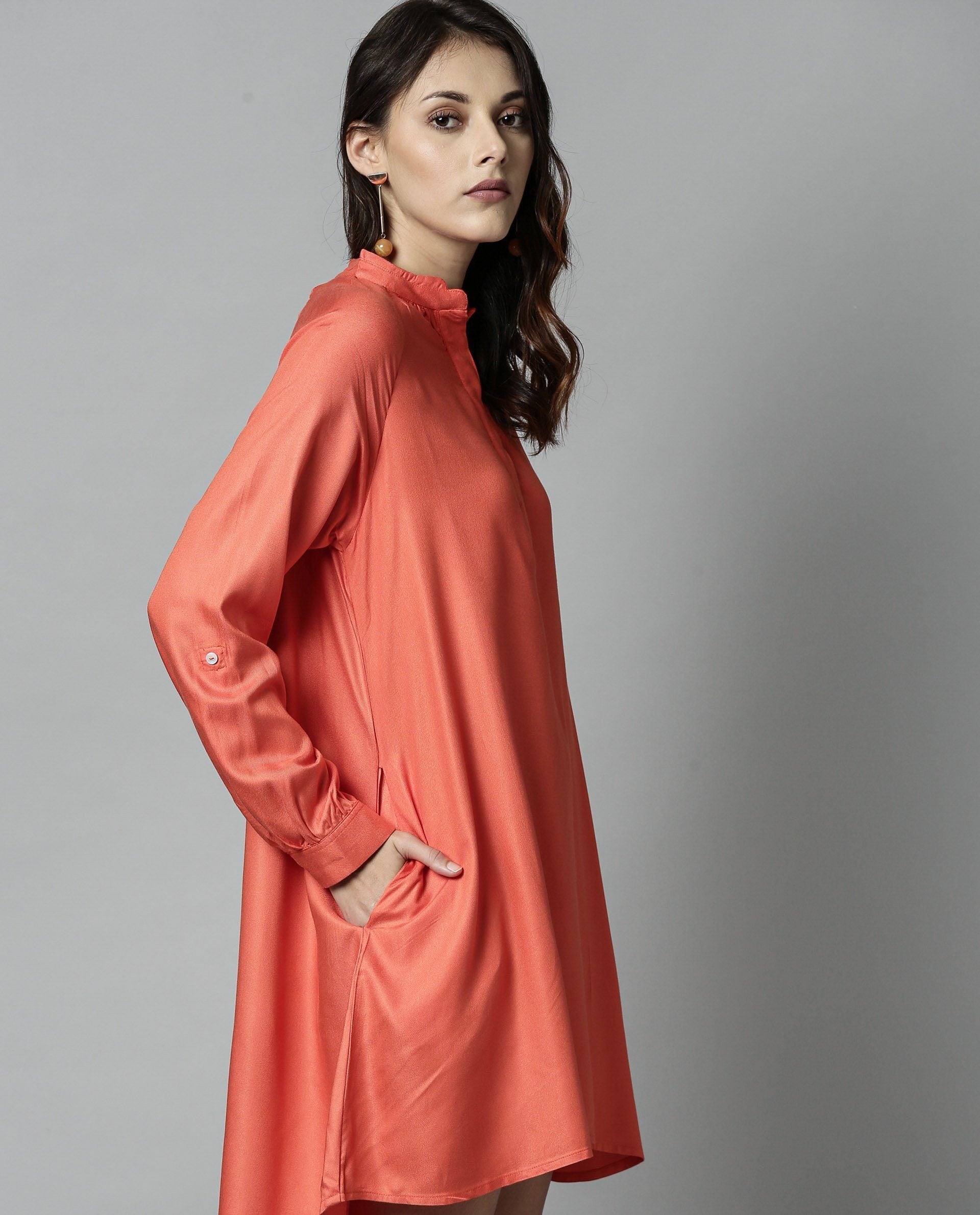 Rareism Women's Salt Orange Dress