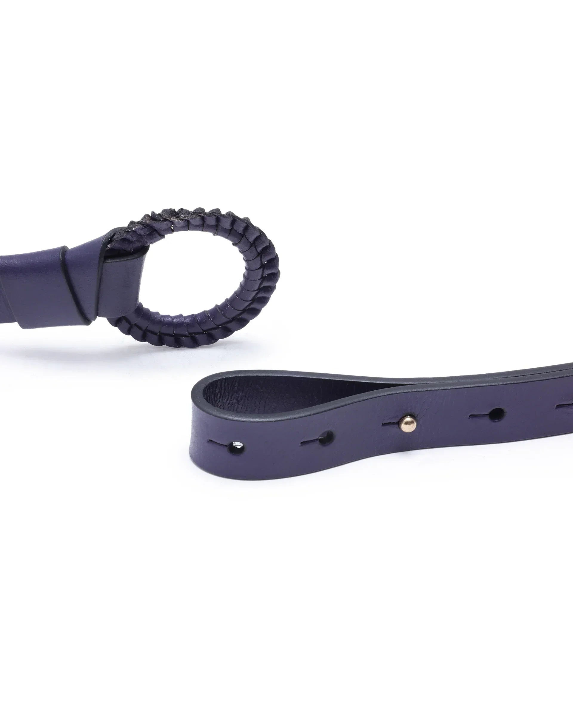 Rareism Women Crystal Navy Belt