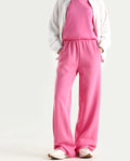 Rareism Women's Heavy Weight Interlock 340 Gsm Cotton Blend Plain Ankle Length Relaxed Fit Track Pant Flared