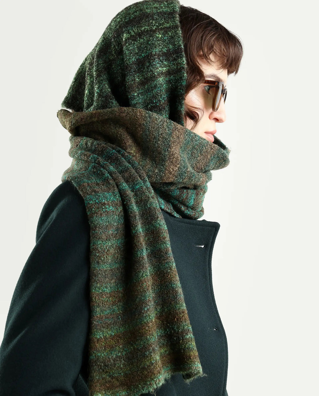 Rareism Women Muffy 1 Dusky Multi Plain Muffler