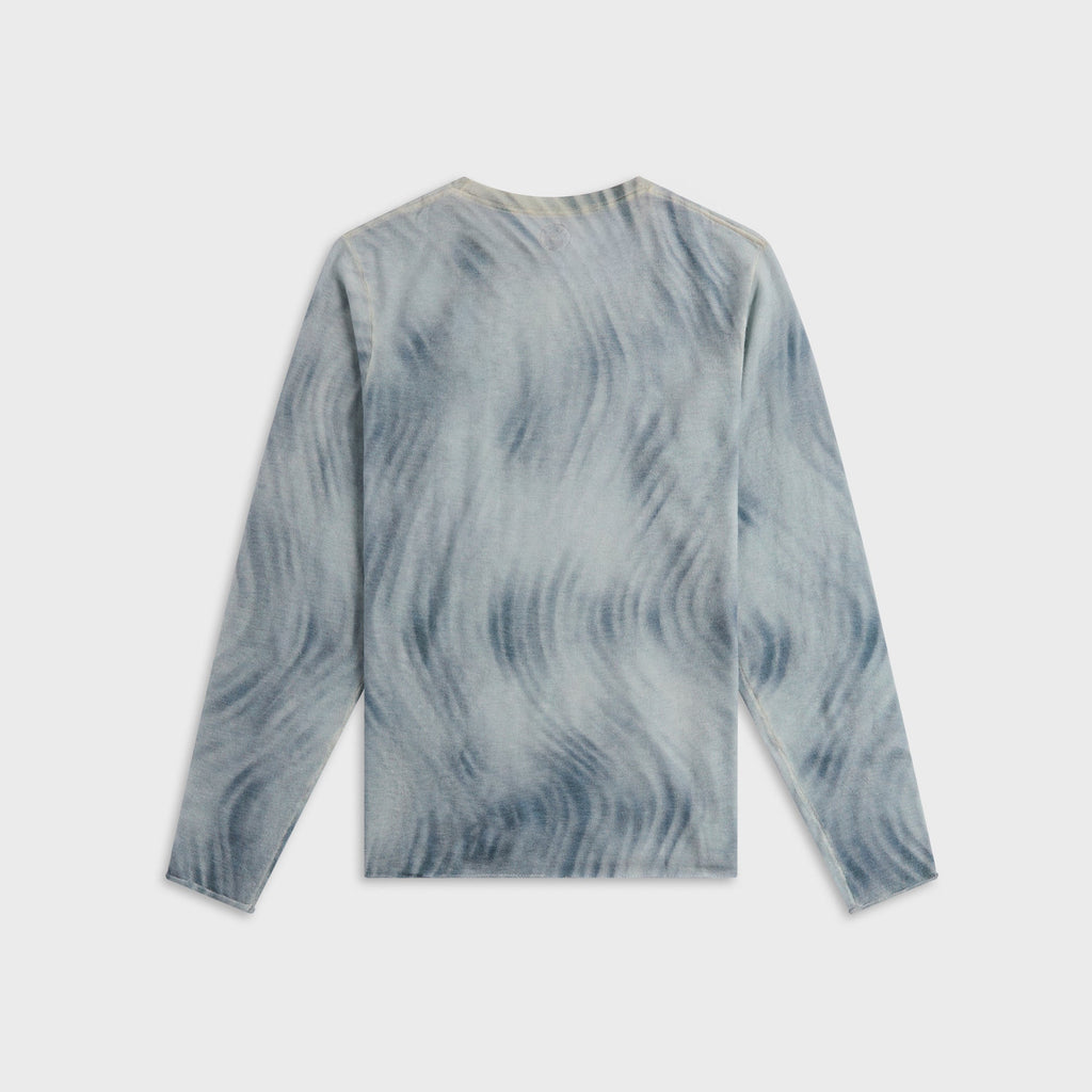 Adrian Cashmere Kenny Long Sleeve Cashmere Sweater - Grey