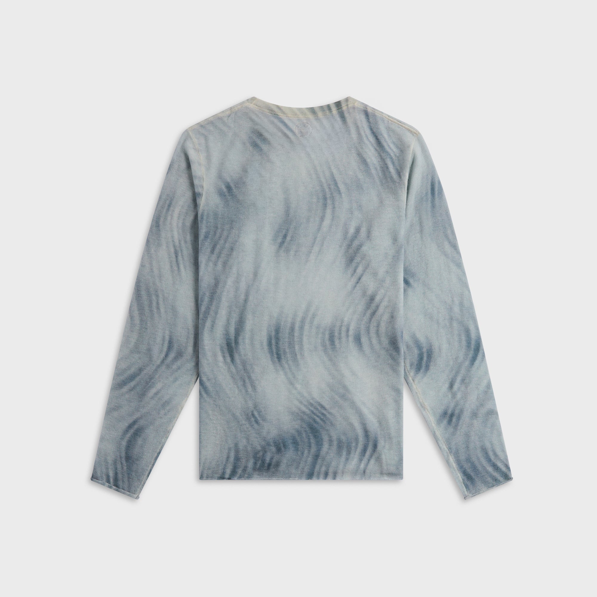 Adrian Cashmere Kenny Long Sleeve Cashmere Sweater - Grey