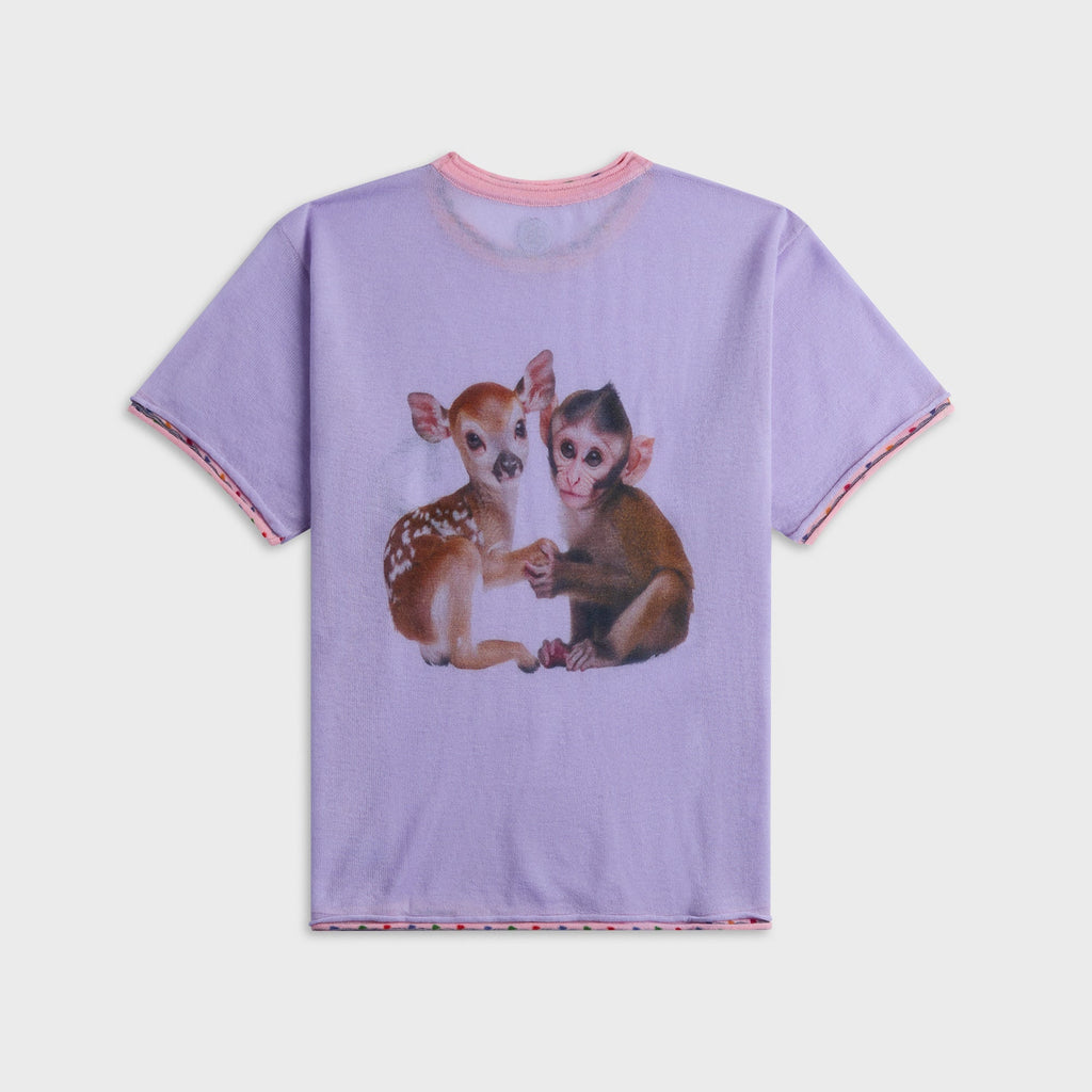 Adrian Cashmere Symbiosis Tee - Purple