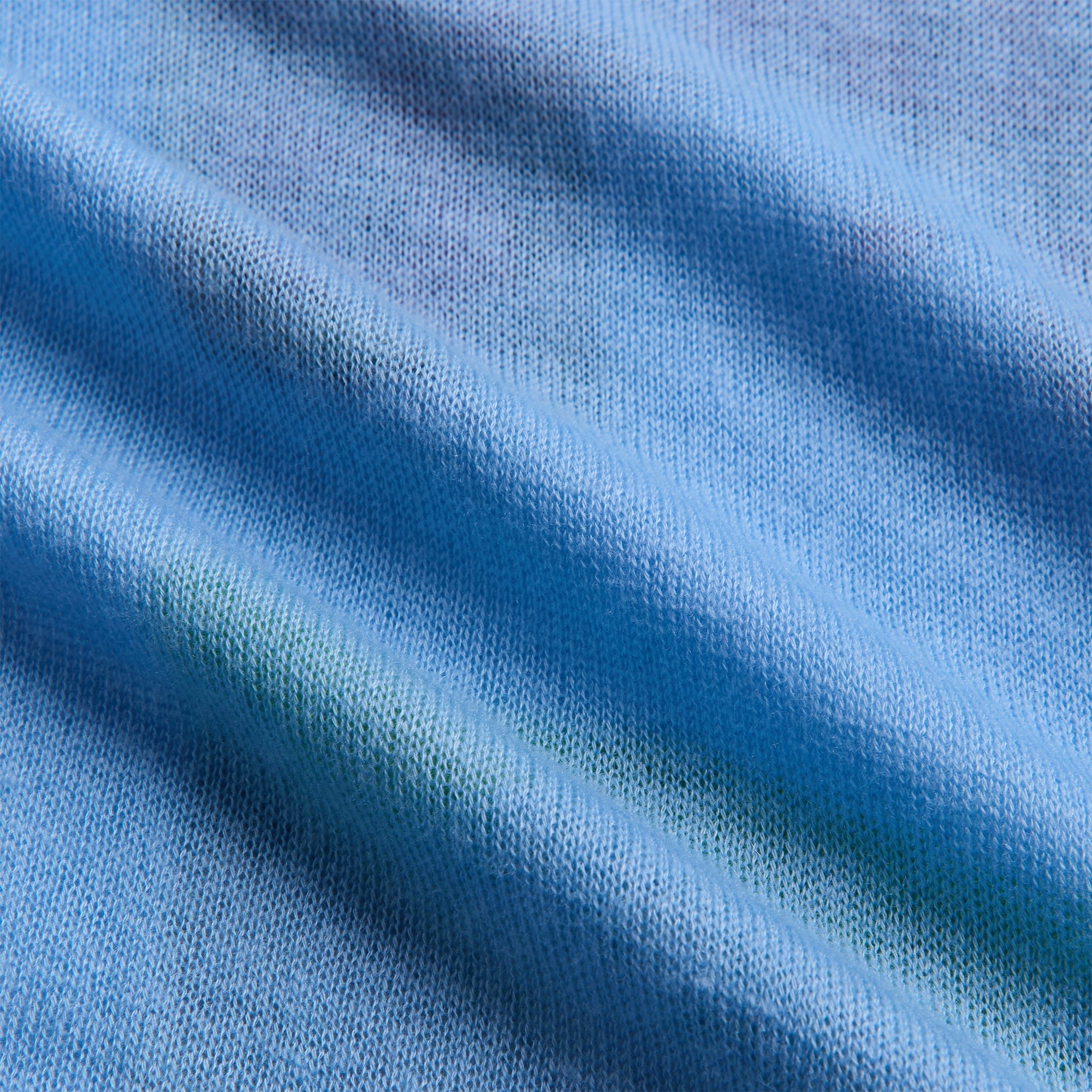 Adrian Cashmere Stadio Long Sleeve Tee - Blue