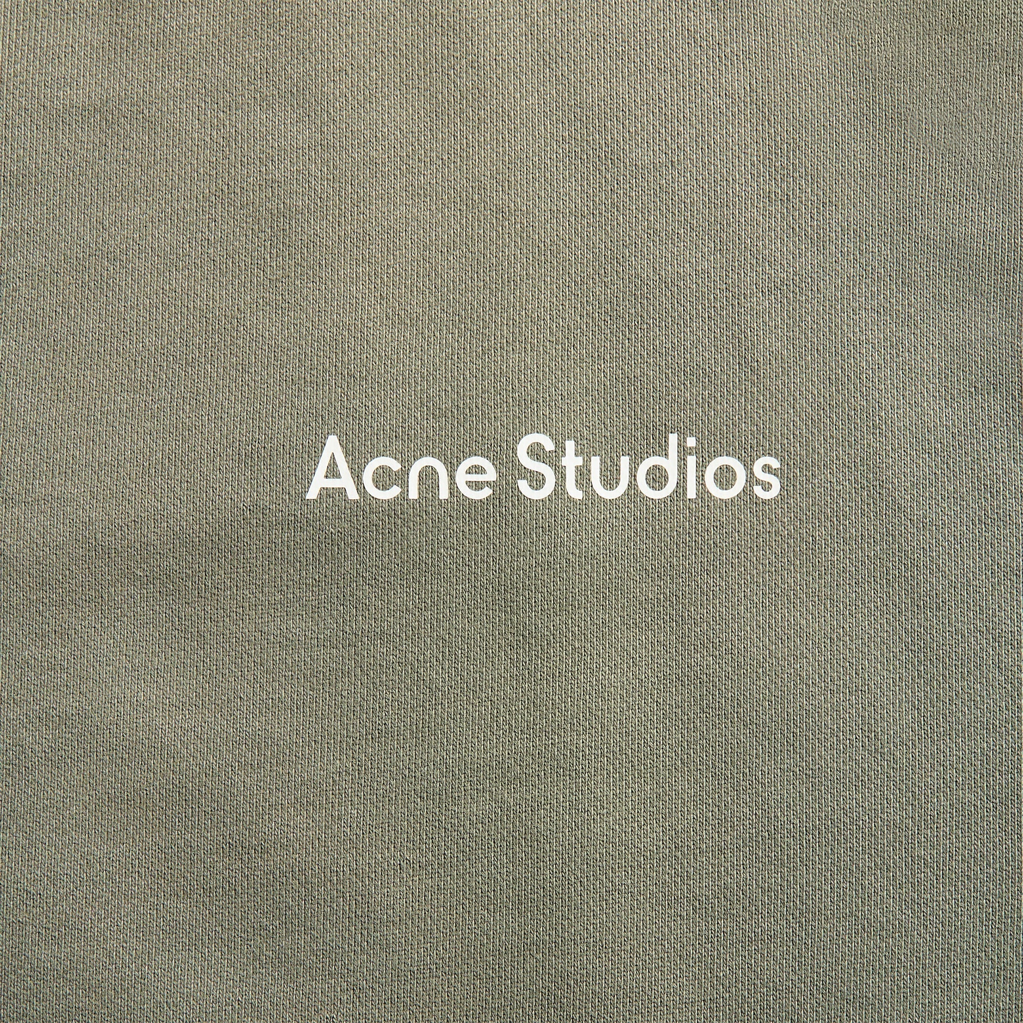 Acne Studios Mended Fleece Hoodie - Slate Grey