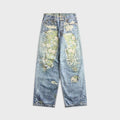 Acne Studios 1981 Trompe-l’œil Jean - Blue / Green