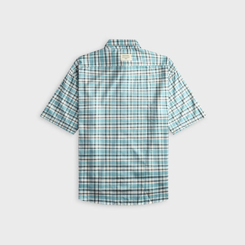 Acne Studios Checked Flannel Shirt - Turquoise / Blue / White