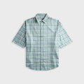 Acne Studios Checked Flannel Shirt - Turquoise / Blue / White