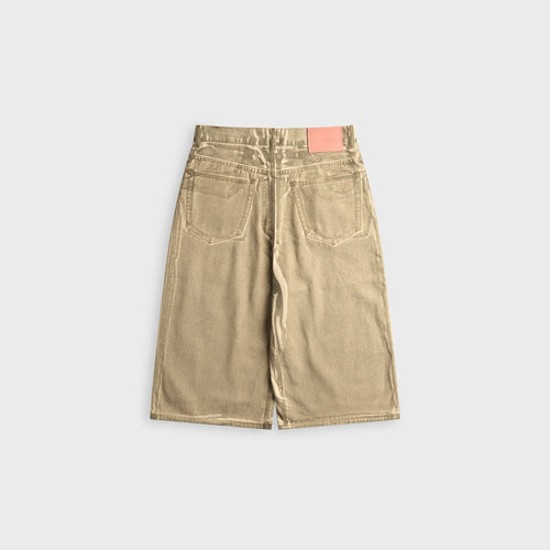 Acne Studios Casual Flannel Check Short - Beige / Sage Green
