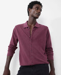 Rare Rabbit Men's Alias-N Dusky Purple Cotton Plain Regular Fit Full Sleeve Collared Shirt