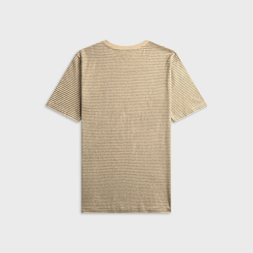A.P.C. Striped Tee - Beige / Black