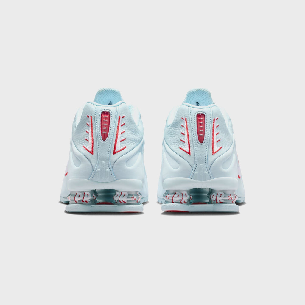 Nike Shox R4 - Glacier Blue / White / University Red / Metallic Silver