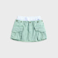 Alexander Wang Cargo Mini Skirt With Boxer Waistband - Washed Green Bay