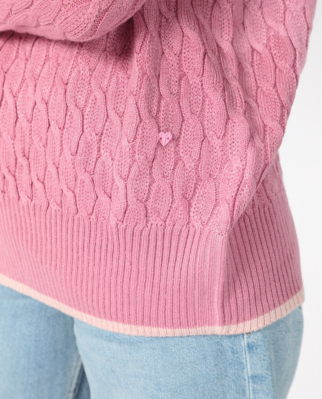 Rareism Women's Broun Dusky Pink Acrylic V-Neck Plain Relaxed Fit Sweater