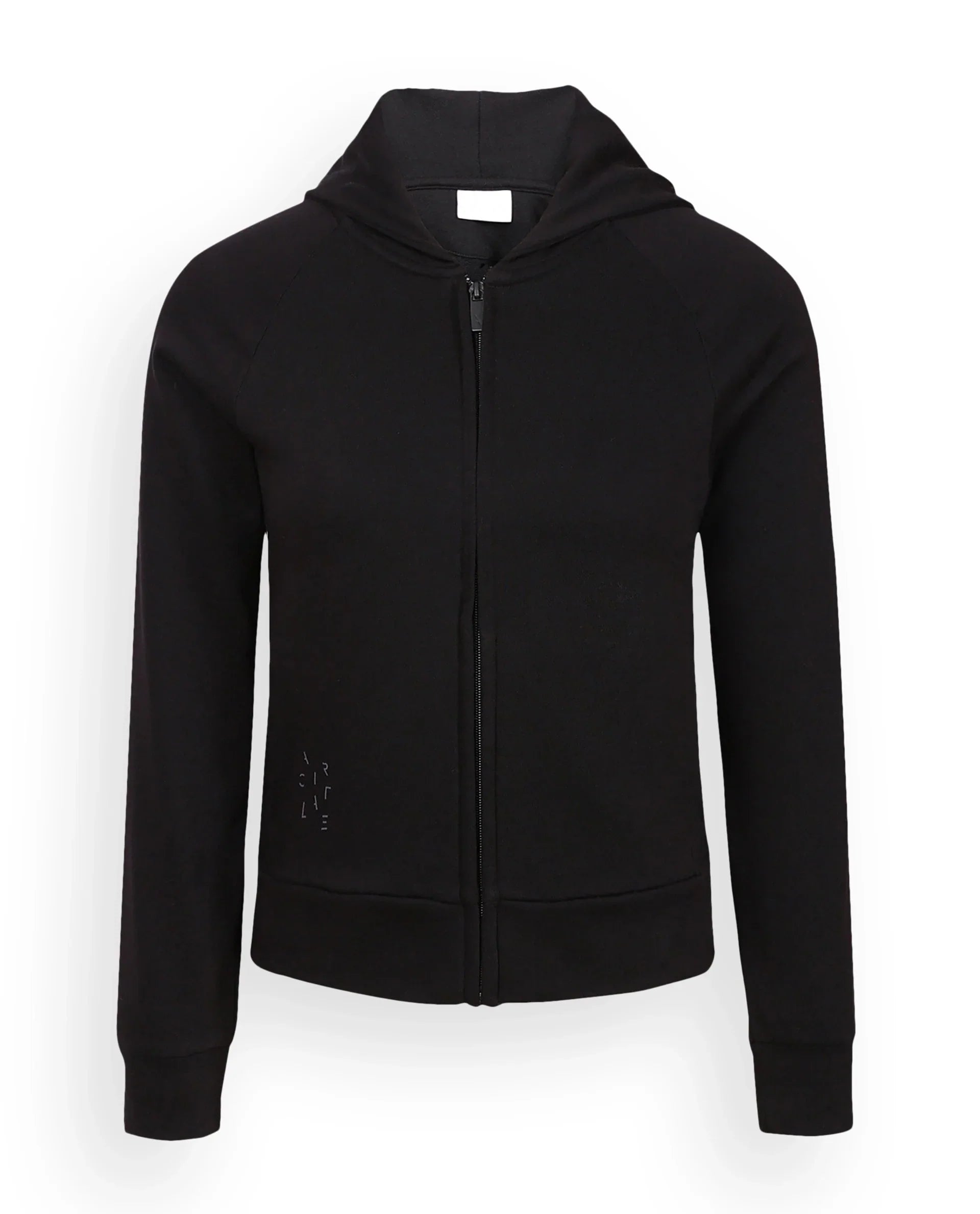 Rareism Women's Medium Weight Terry 290 Gsm Cotton Blend Hooded Plain Regular Fit Jacket