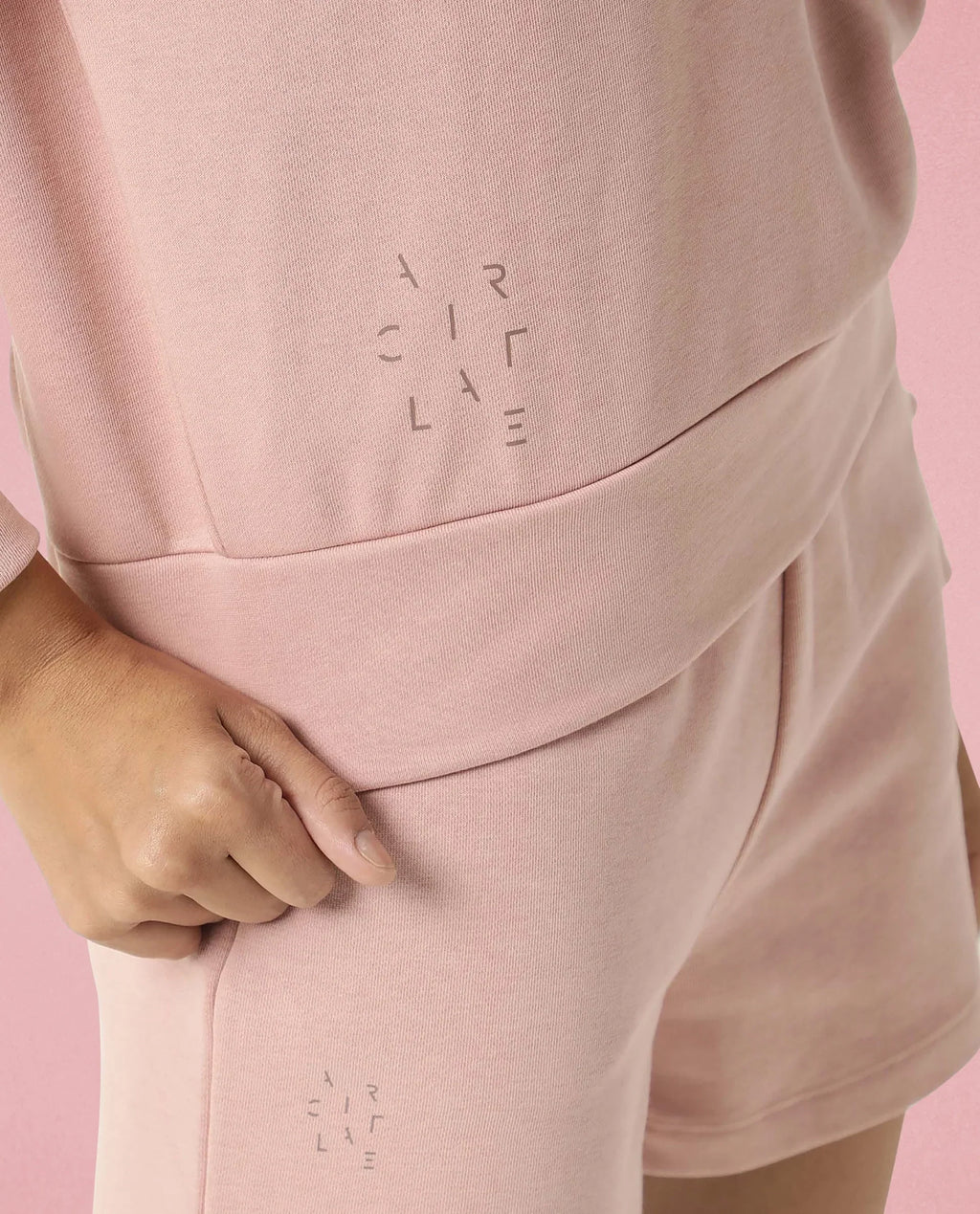 Rareism Women's Medium Weight Terry 290 Gsm Cotton Blend Crew Neck Plain Cuffed Sleeve Relaxed Fit Sweatshirt
