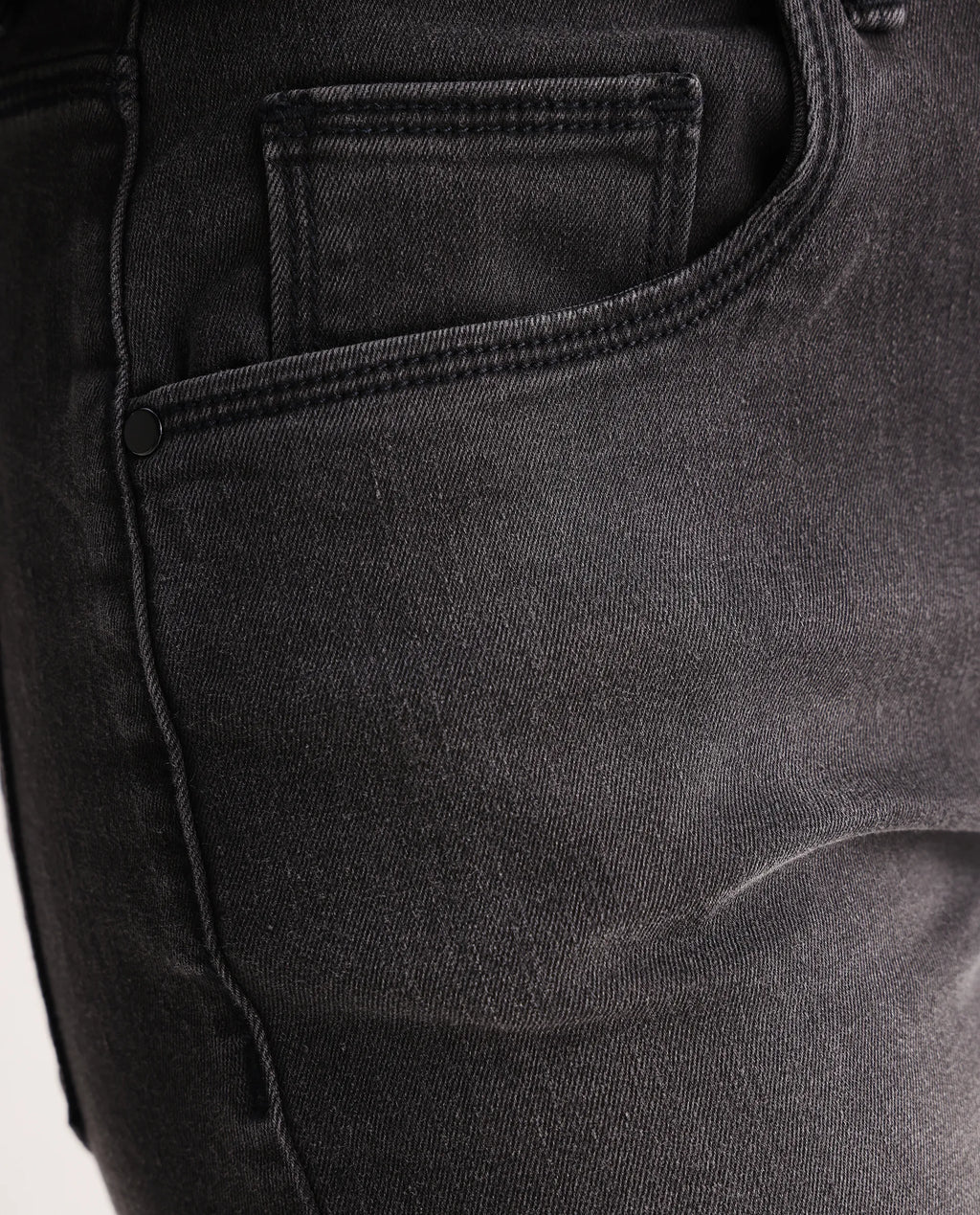 Rareism Women's Clipper Grey Cotton Blend Plain Ankle Length Slim Fit Jeans