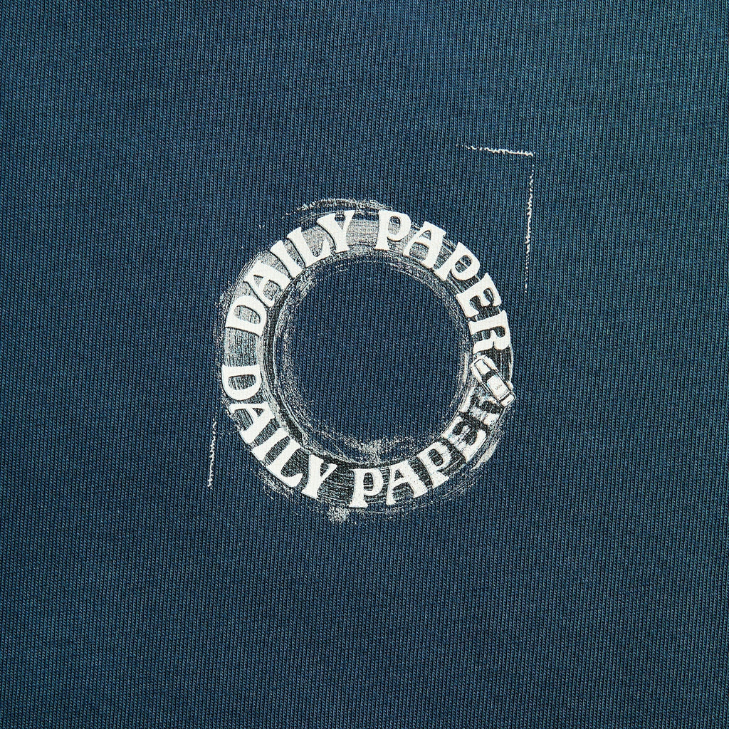 Daily Paper Orbit Drift Short Sleeve Tee - Blue Wing Teal