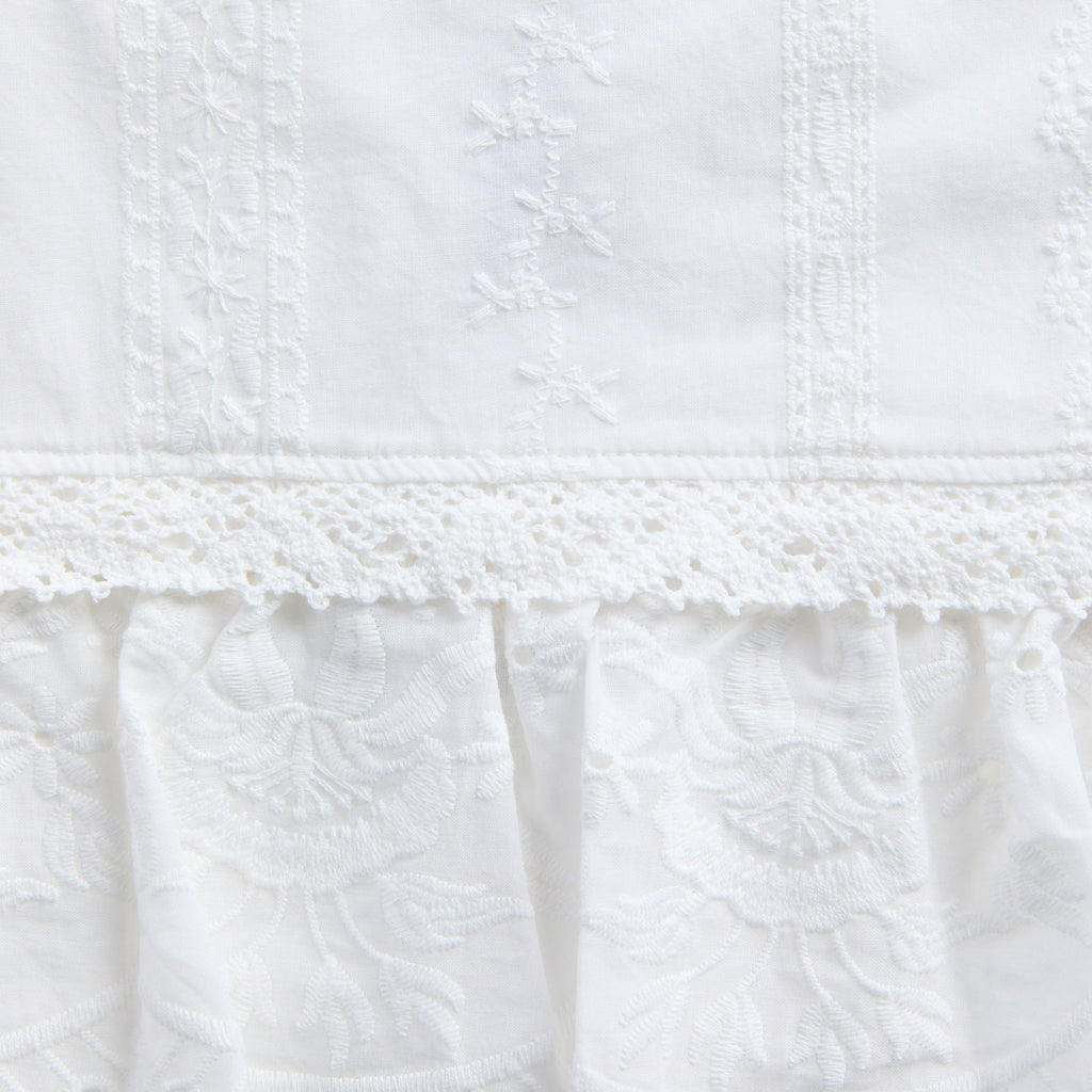 GUIZIO Aylin Mini Skirt - White