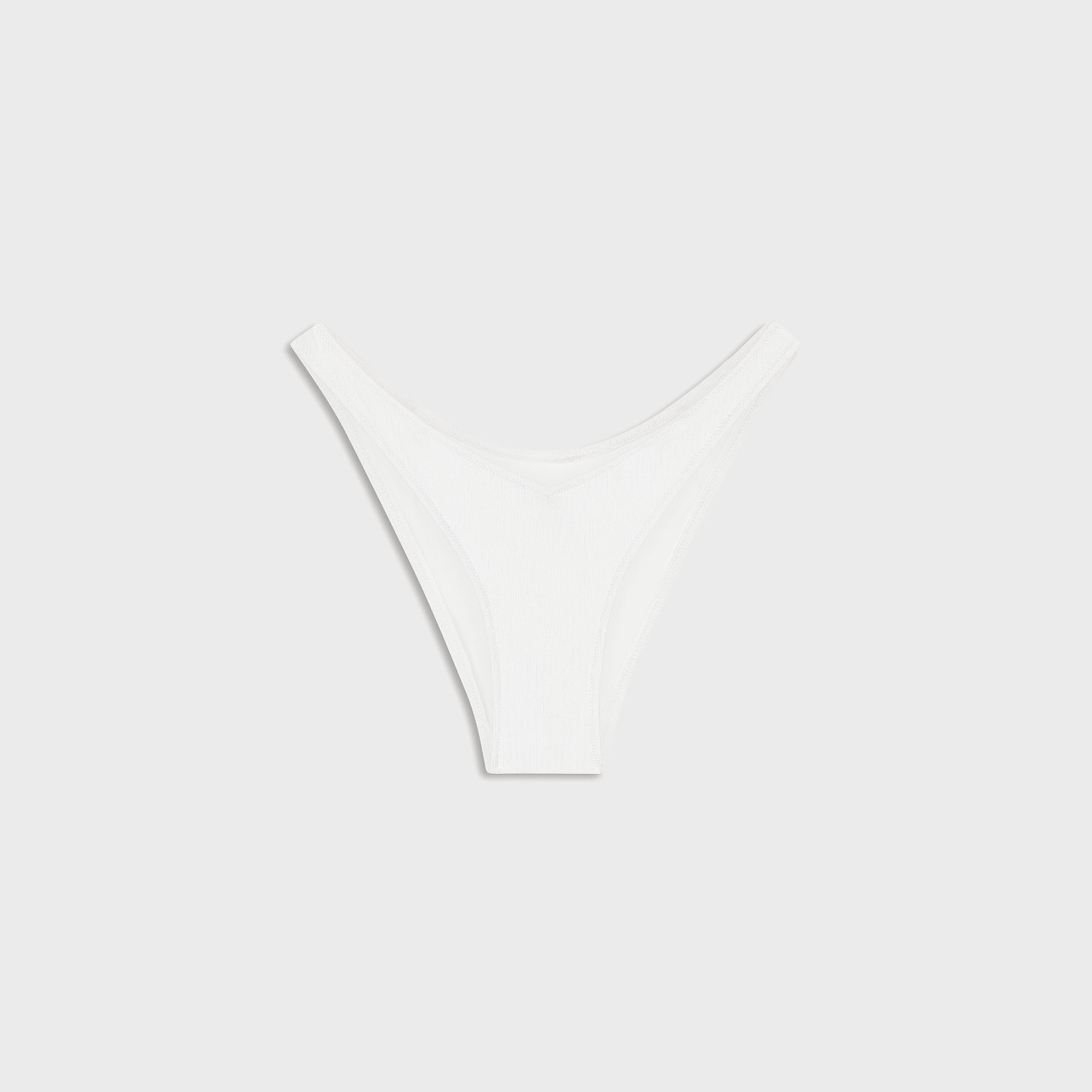 Frankies Bikinis x Paige Lorenze Harper Ribbed Cheeky Bikini Bottom - Marry Me