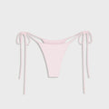 Frankies Bikinis x Paige Lorenze Divine Ribbed Bikini Bottom - Blushing
