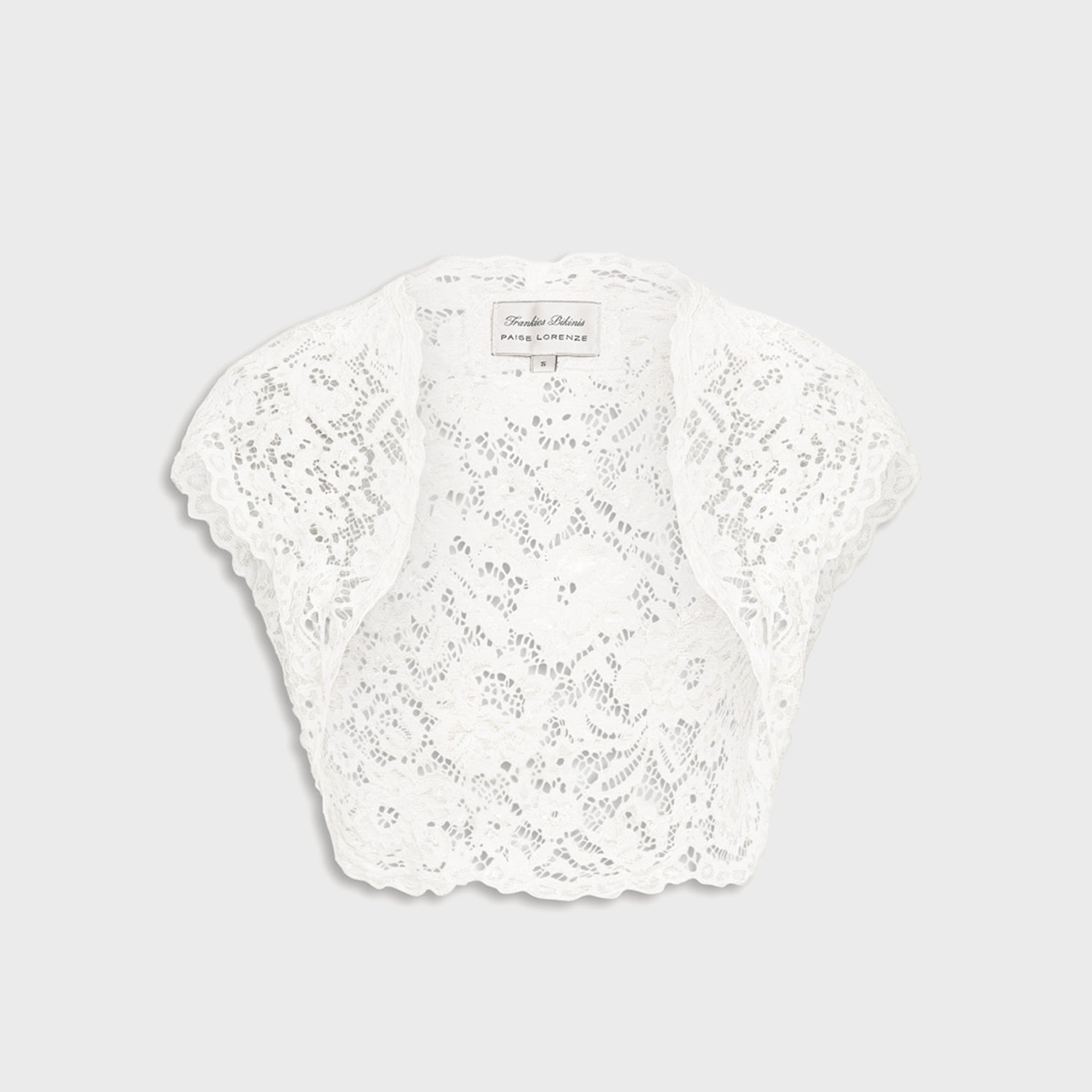 Frankies Bikinis x Paige Lorenze Love Story Lace Bolero - Sunday Ceremony