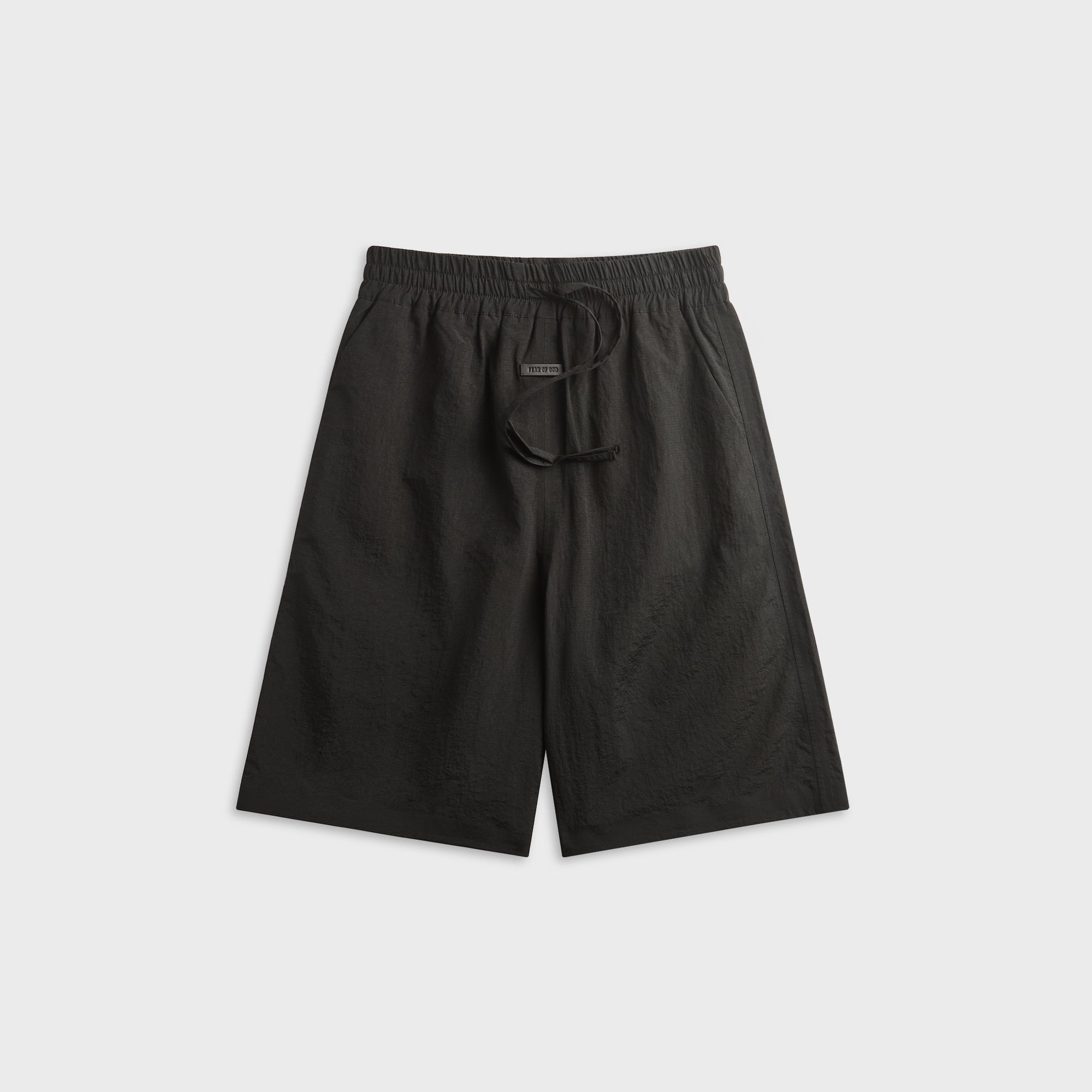 Fear Of God Nylon Taffeta Padded Sport Short - Black