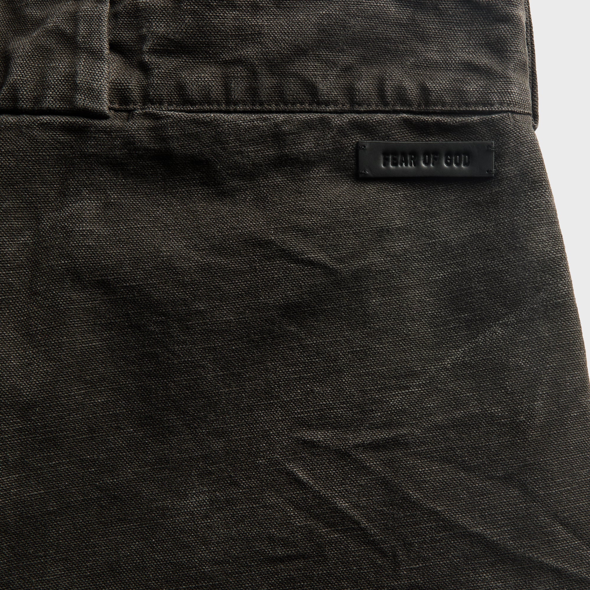 Fear Of God Washed Canvas Utility Short - Black