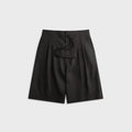 Fear Of God Striped Wool Baggy Short - Black