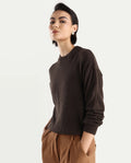 Rareism Women's Ferny Brown Acrylic Turtle Neck Plain Regular Fit Sweater