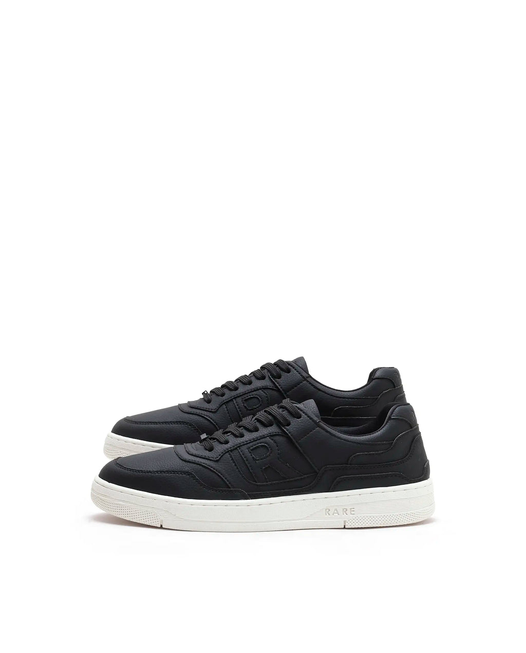 Rarez Men's Gabrix Black Regular Micro Fiber Sneaker