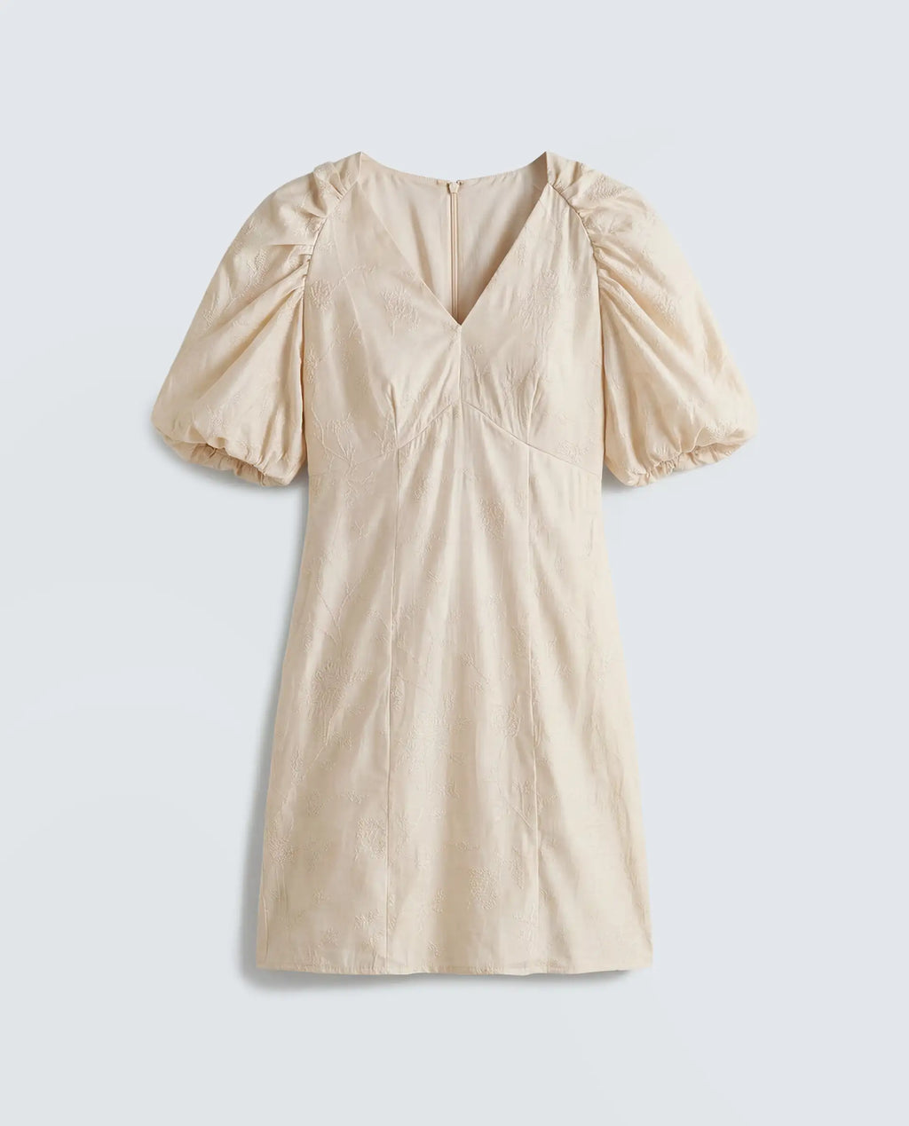 Rareism Women's Tash Pastel Beige Viscose Bodycon Plain Dress
