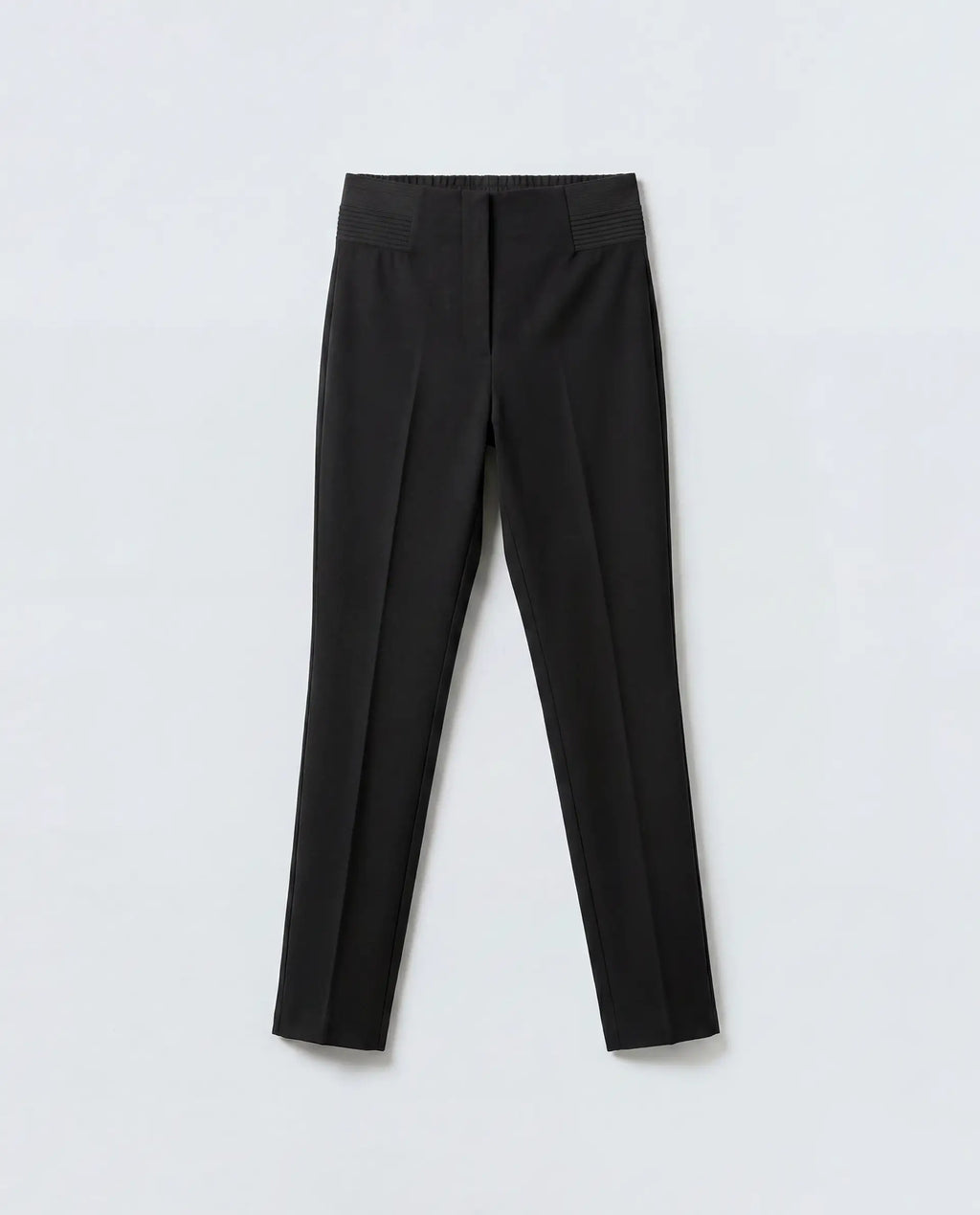 Rareism Women's Jancuro-S26 Black Viscose Blend Slim Fit Plain Trouser