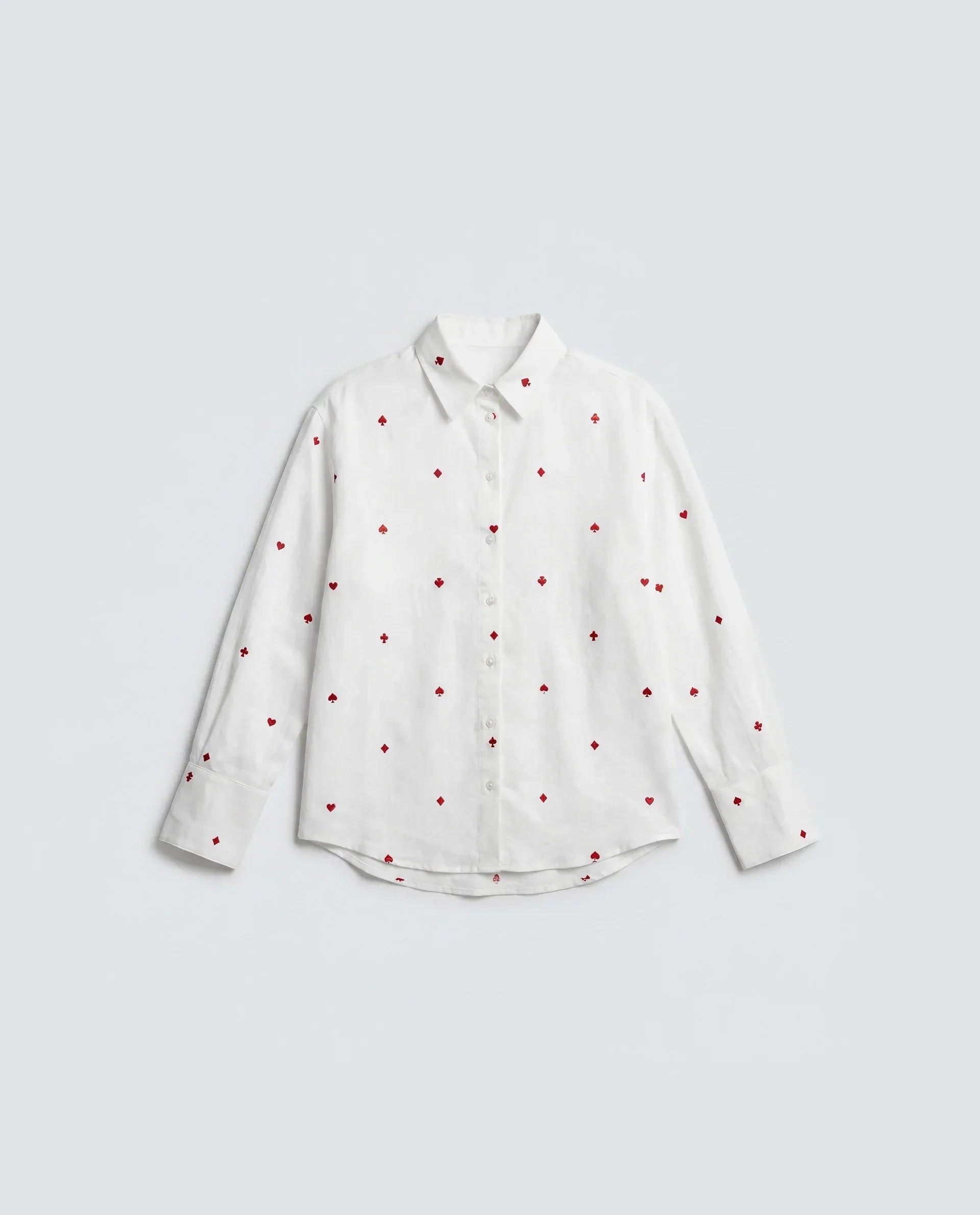 Rareism Women's Melox Off White Cotton Full Sleeve Spread Collar Relaxed Plain Shirt