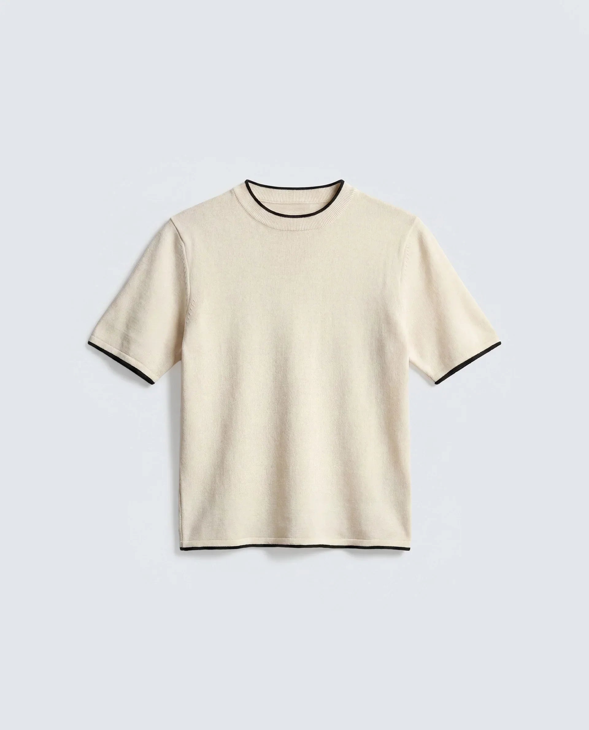 Rareism Women's Sesh Off White Cotton Half Sleeve Crew Neck Regular Fit Plain Top