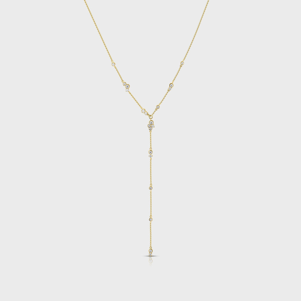 Isa Grutman Bubbles Lariat Necklace - Yellow Gold