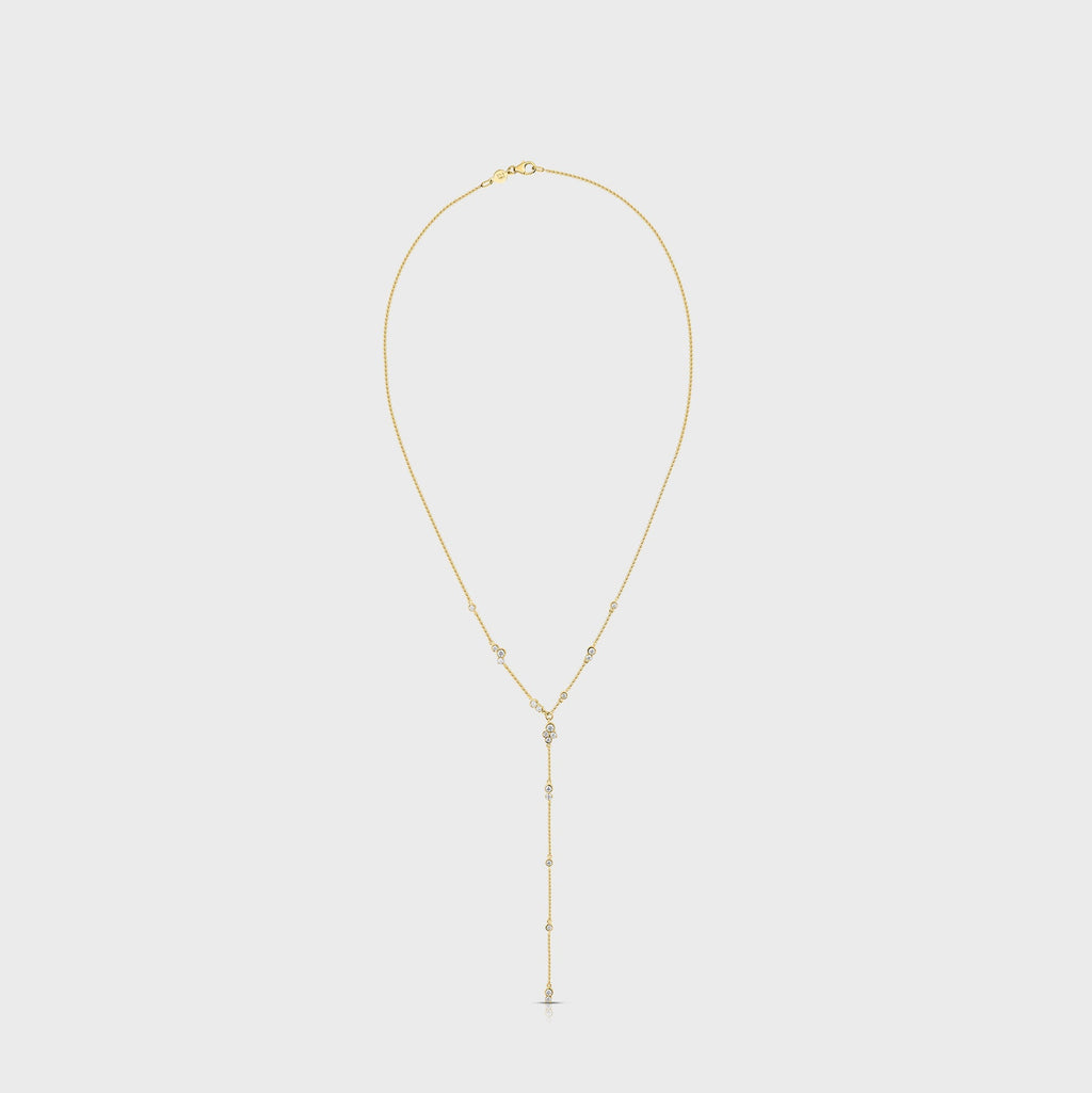Isa Grutman Bubbles Lariat Necklace - Yellow Gold