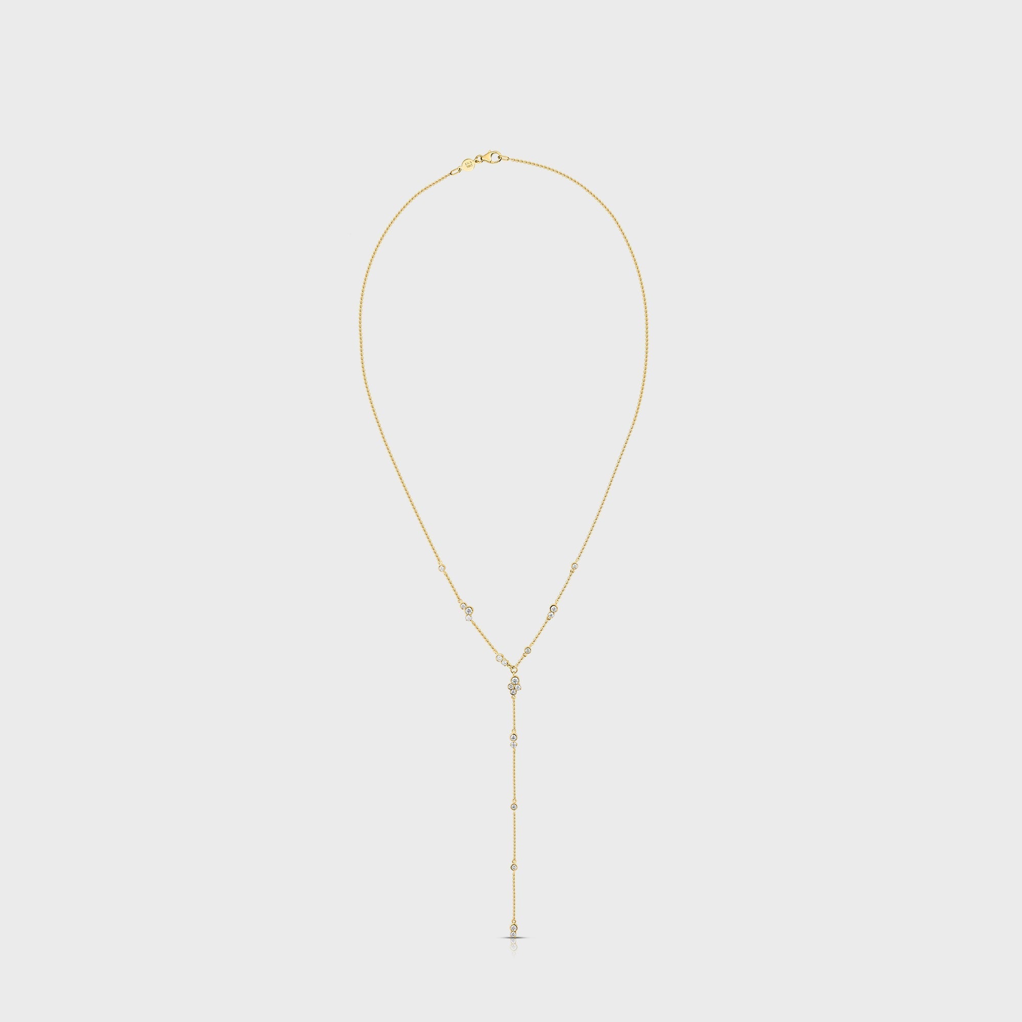 Isa Grutman Bubbles Lariat Necklace - Yellow Gold