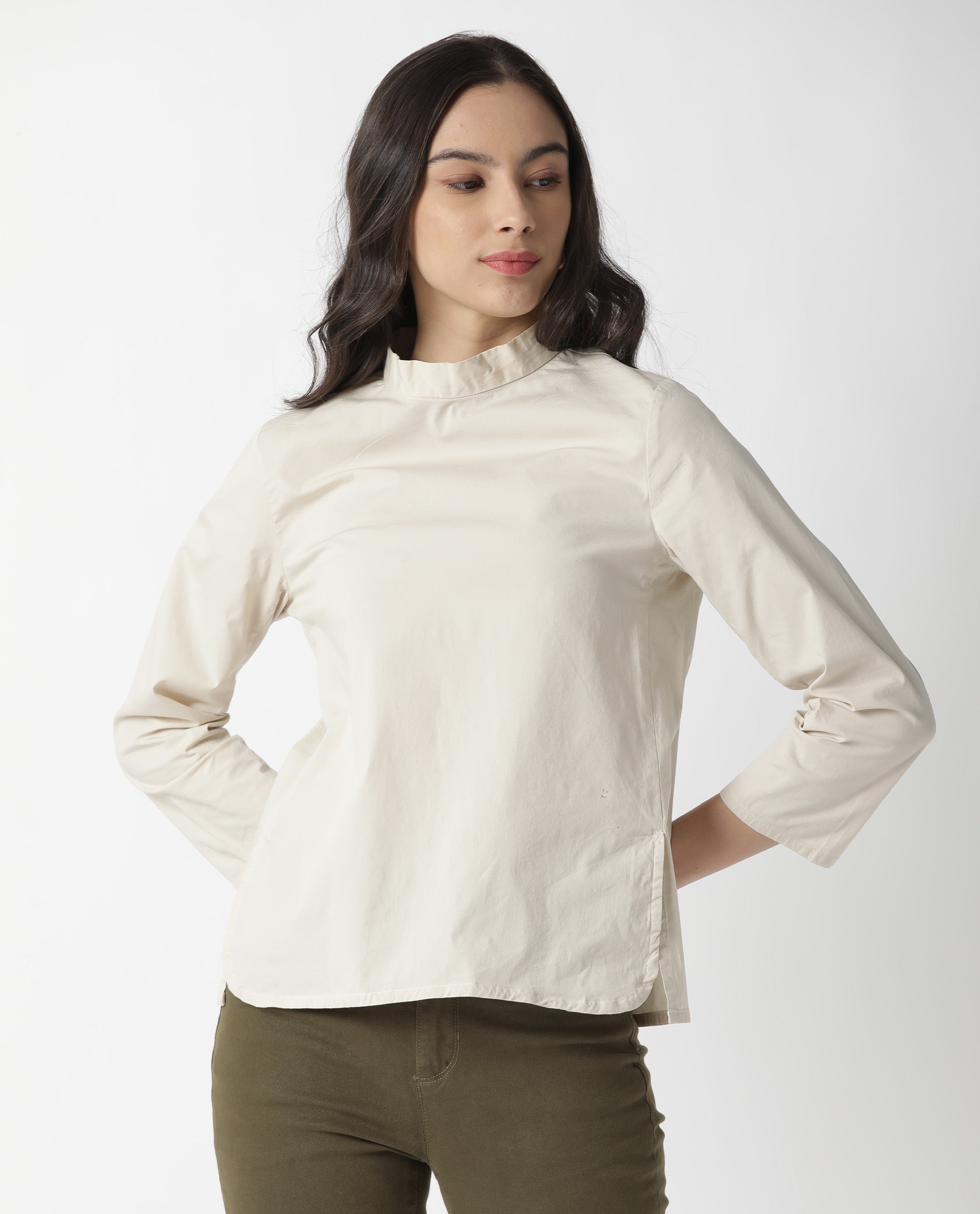 Rareism Women's Monet Beige Top
