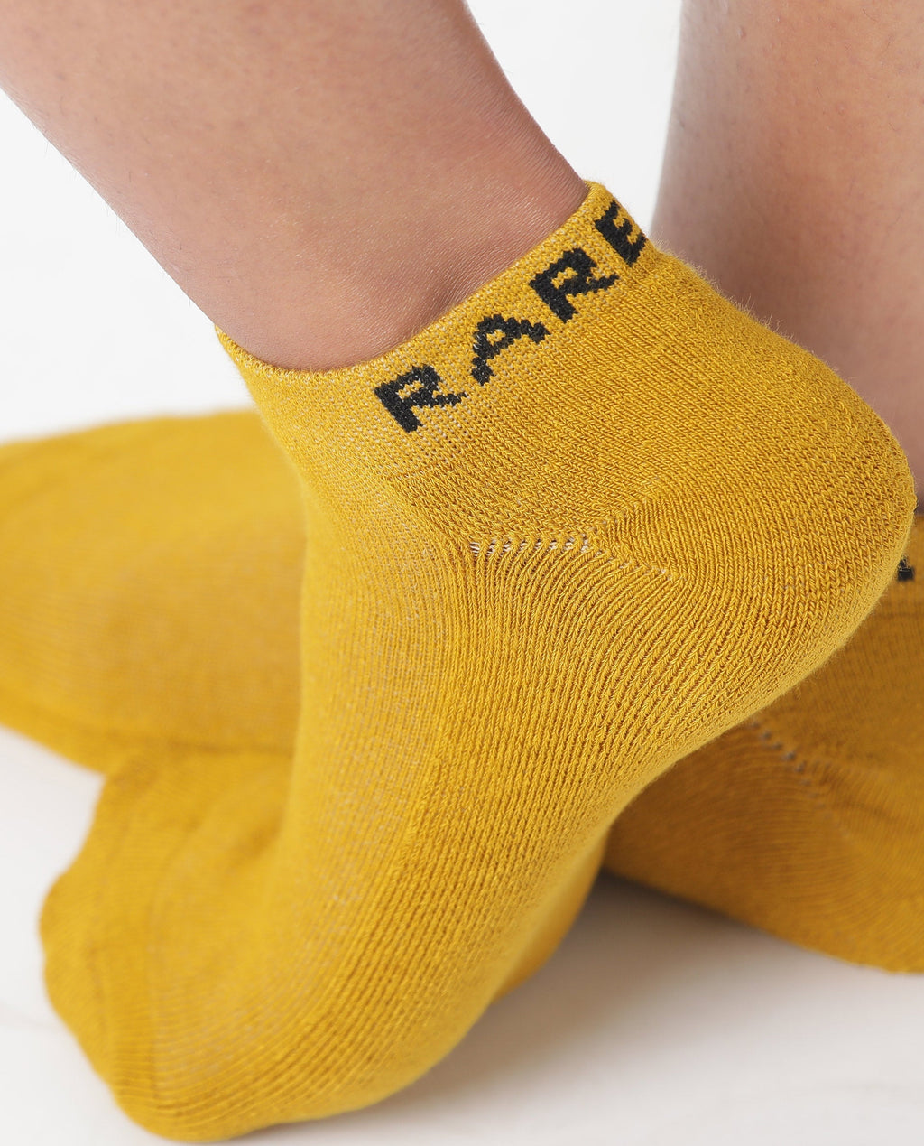 Rareism Womens Socks Mustard Organic Bamboo Fabric Low Ankle