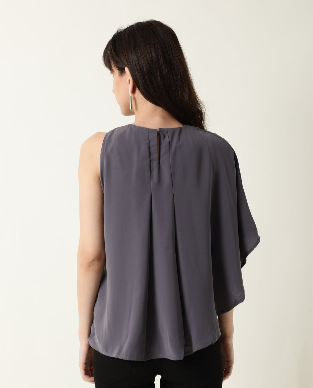Rareism Women's Hudy Grey Top