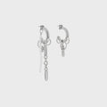 Justine Clenquet Iris Pearl Earrings - Silver