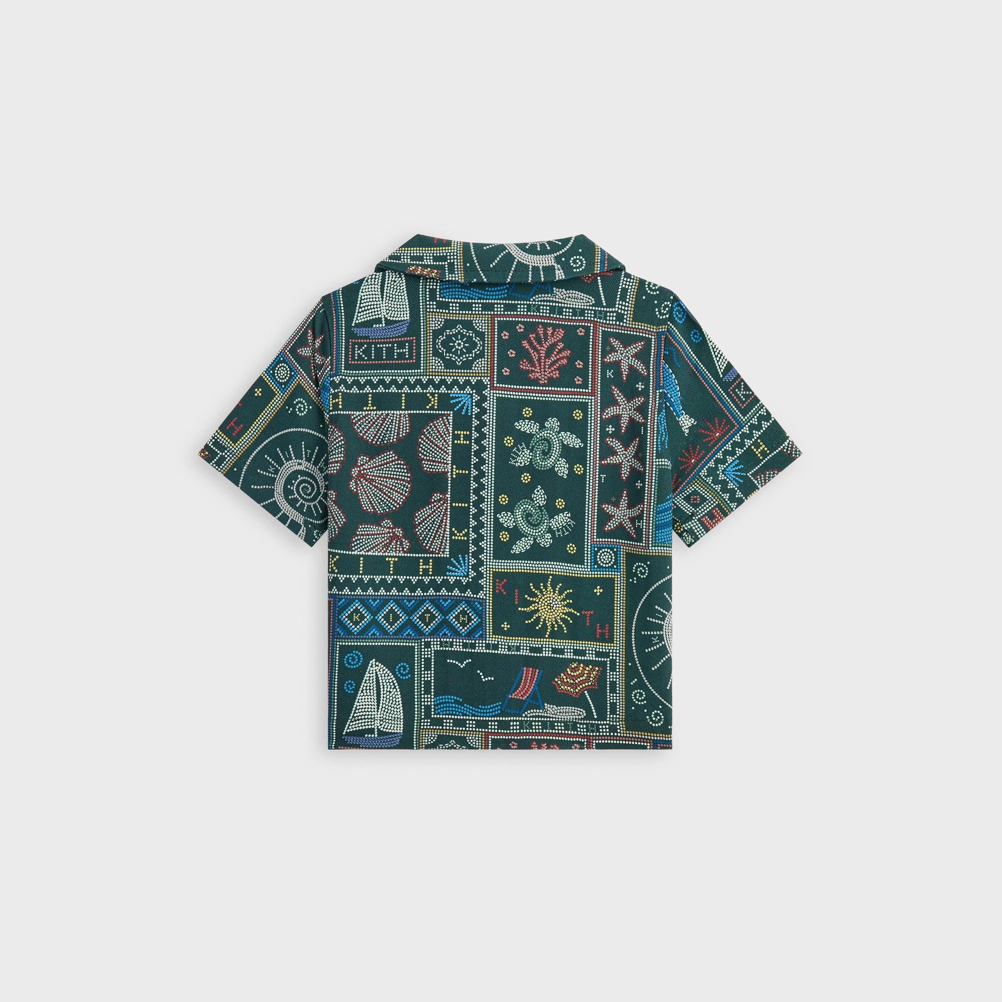 Kith Baby Beach Tile Thompson Camp Shirt - Stadium