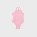 Kith Baby Textured Monogram Jodi One Piece Suit - Bubblegum