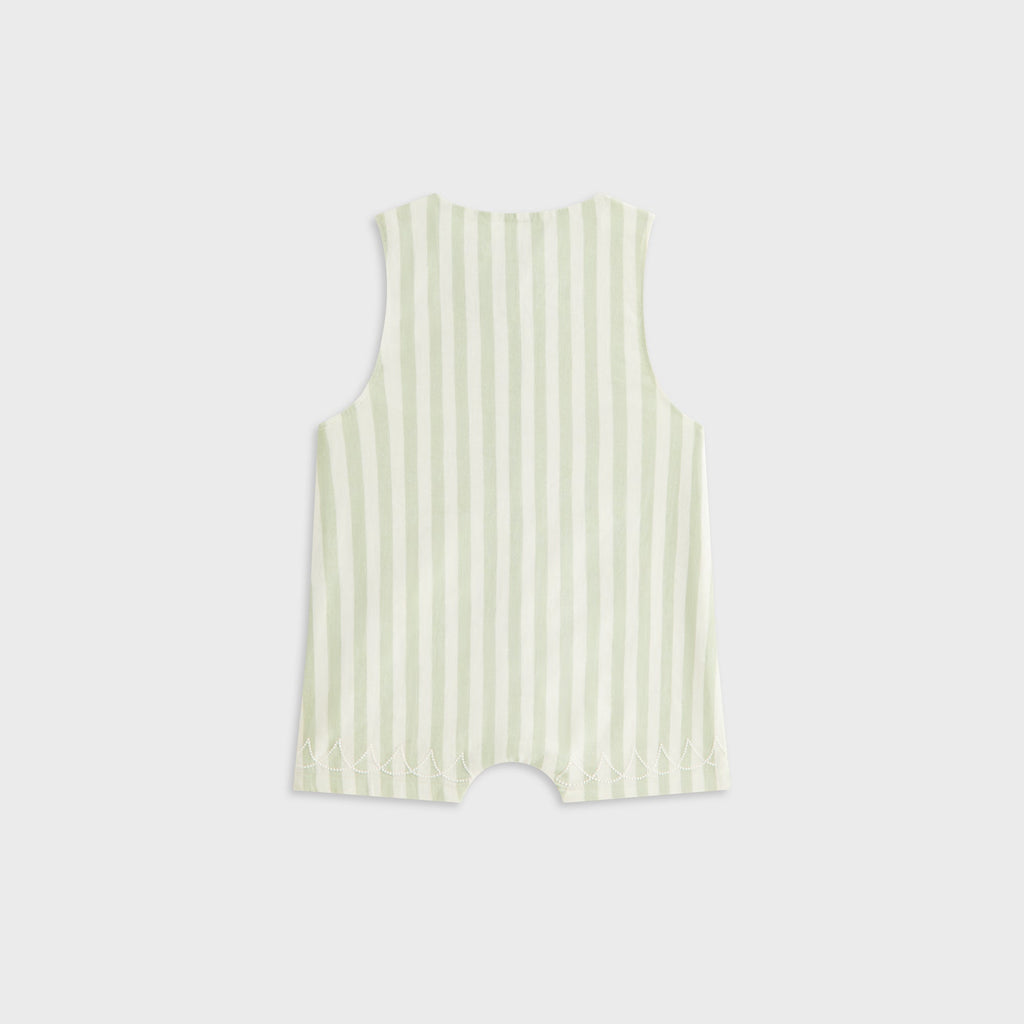 Kith Baby Embroidered Odin Shortall Set - Sage