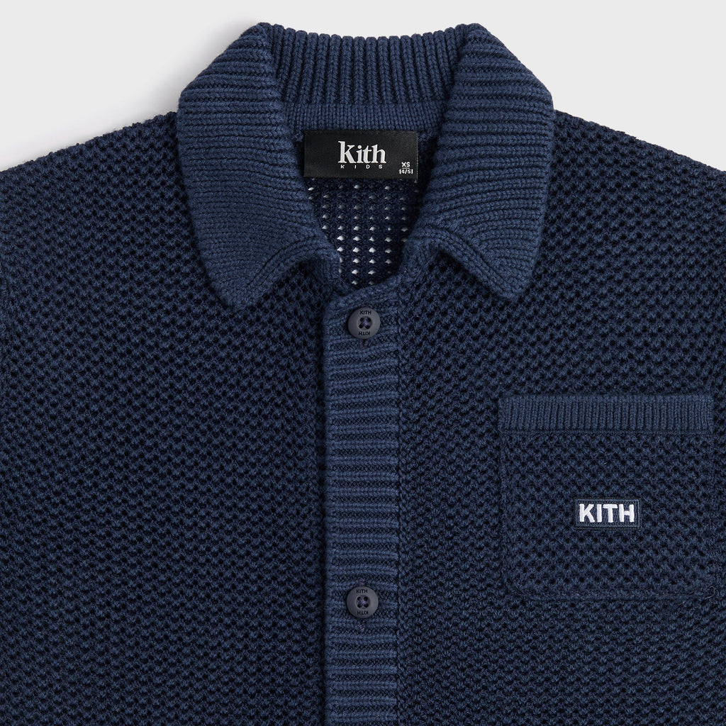 Kith Kids Textured Button Down Tilden Shirt - Nocturnal