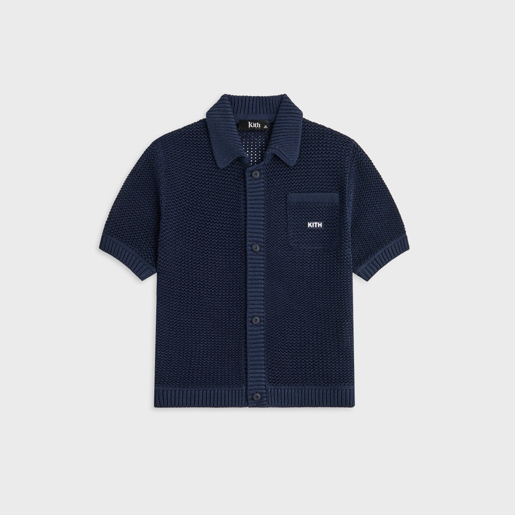 Kith Kids Textured Button Down Tilden Shirt - Nocturnal