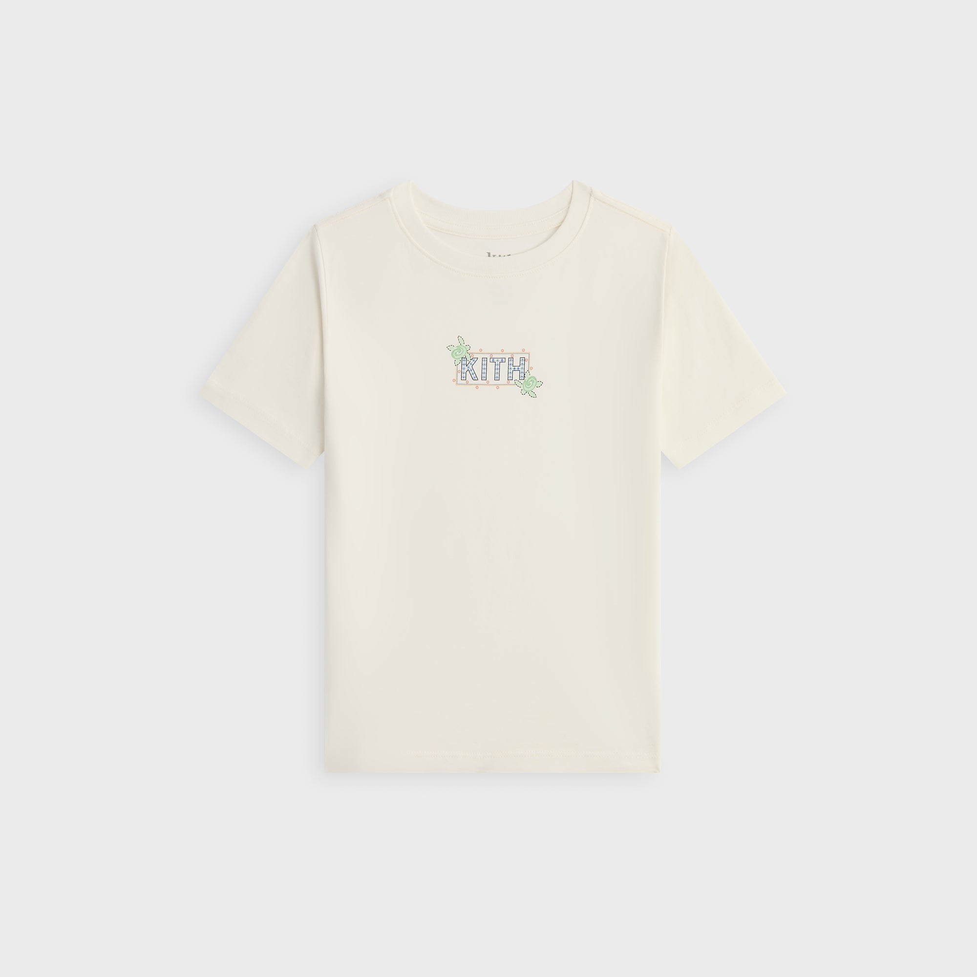 Kith Kids Beach Tile Classic Logo Graphic Tee - Silk