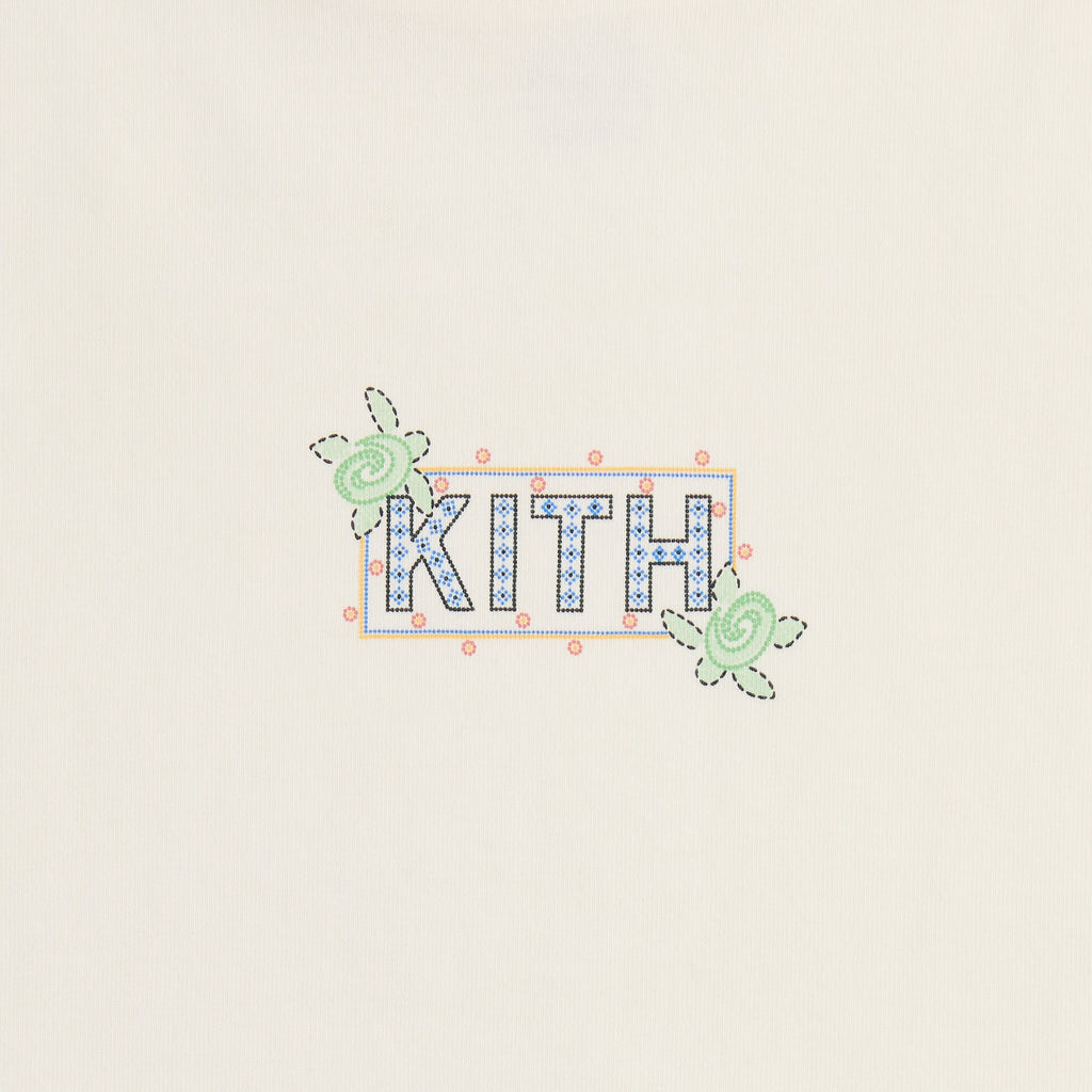 Kith Kids Beach Tile Classic Logo Graphic Tee - Silk